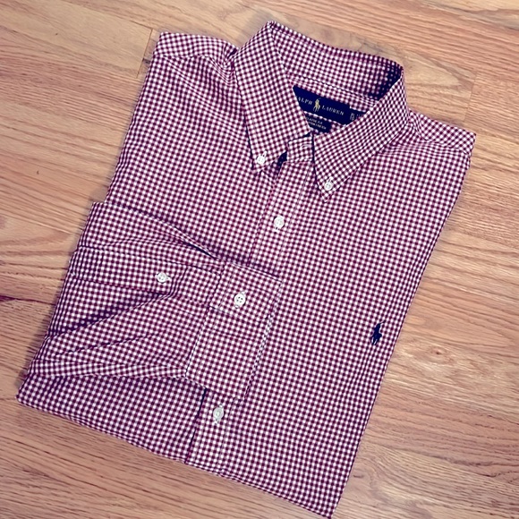 Ralph Lauren Men's Red Checkered Shirt XL TG
Classic Fit 100% Cotton Stretch - Picture 1 of 6
